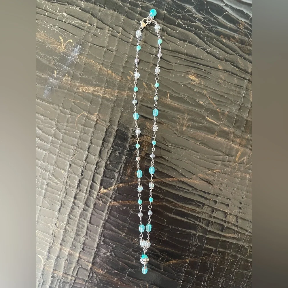 Glass bead, choker necklace - Picture 3 of 4